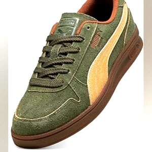 PUMA Mens Indoor R-Suede Lace Up Sneakers Shoes Casual - Green sz 9
